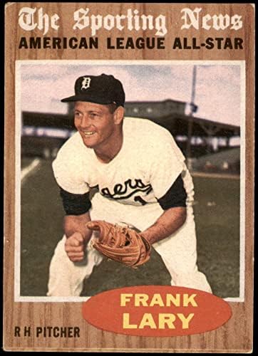 1962 TOPPS 474 All-Star Frank Lary Detroit Tigers VG / Ex Tigers