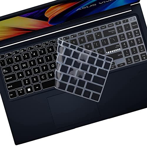 2kom poklopac tastature za ASUS VivoBook Pro 15 OLED 15.6 K3500 M3500 M6500, 16 ASUS VivoBook Pro 16x K6602 M7600 N7600-Black+Clear