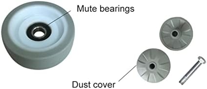 Soyen 3-inčni sivi zvučni kotač / kotači 100kg ležaj protiv omota Zaštitite zemlju za industrijski kotačice 1pcs