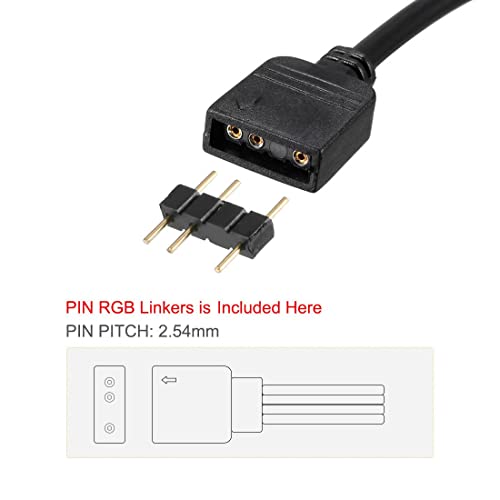 Argb Splitter kabl 5V 3Pin Adresirani RGB 1 do 2 i 3 razdjelni kabel s muškim igle za kompatibilnu šasiju kompatibilna sa CPU hladnijem