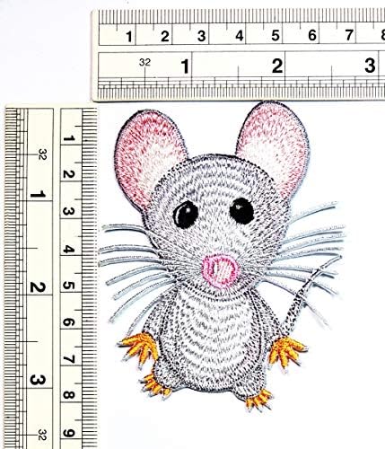 Umama Patch set od 2 miša Rat Slatka životinja ljubimac hrčak crtani patch miš rat motiva SEW gvožđe na zakrpa za dječje odjeće školske