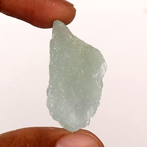 Gemhub 73,8 ct Natural Veliki kristal Reiki Čakra Aqua Sky Aquamarine Labavi dragulj za srušene, meditaciju i reiki Crystal Bearing
