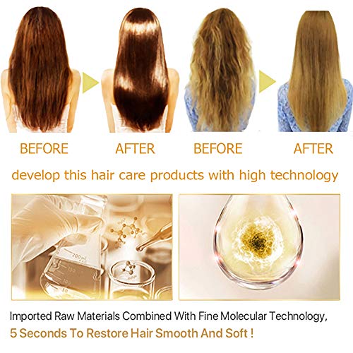 PURC Magical hair Treatment Mask, Advanced Molecular hair Roots Treatment professional hair Conditioner, 5 Seconds to Restore Soft,