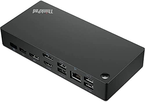 Lenovo ThinkPad Universal USB-C Dock + sovvydign HDMI kabel + sovvydign DisplayPort kabel + starter paket