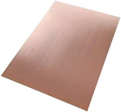 HUILUN Mesingani Lim od čistog bakra folija ploča 0. 8x 100 x 100 mm rezana bakrena metalna ploča, 100mm x 100mm x 1mm mesingane ploče