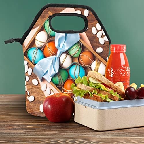 Uskršnja torba za ručak Cooler Tote Bag izolovana kutija za ručak sa patentnim zatvaračem torba za školski ured na otvorenom