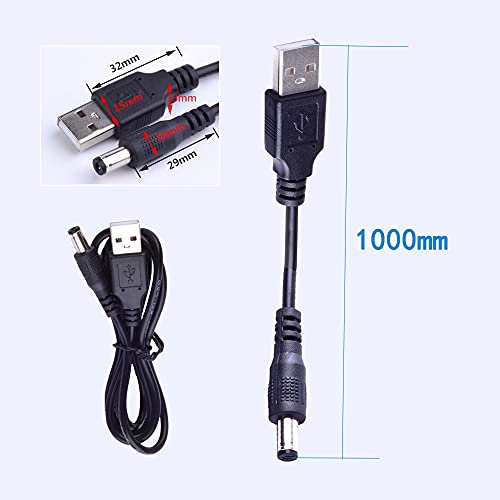 Power Cord 5V zamjenski punjač USB adapter je pogodan za razne električne frizere, brijače, kozmetičke instrumente, prečistače, Stolne