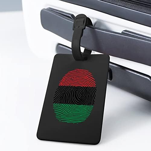 Pan Afrika otisak prsta prtljaga oznake individualni DIY dizajn šarene privatnost poklopac adresa kartica za putnu torbu kofer