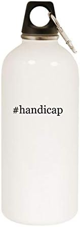 Molandra proizvodi #handicap - 20oz hashtag boce od nehrđajućeg čelika sa karabinom, bijelom bojom