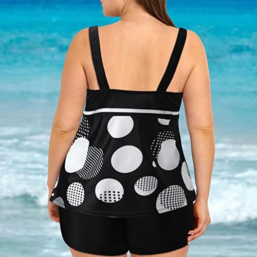 Podržavajuće Bikini majice za velike grudi žene Split kupaći Digitalni Bikini odijelo remen Plus Veličina kupaći plivački Top