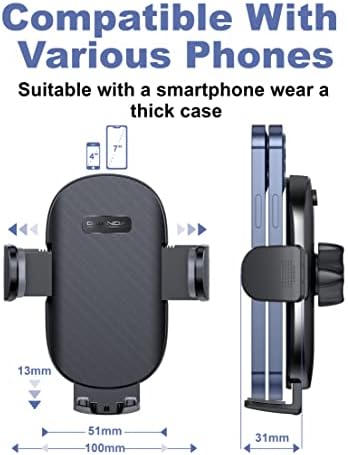 GUANDA TECHNOLOGIES CO., LTD. Držač mobitela za nosač automobila s vojno-stupnjem usisne čaše