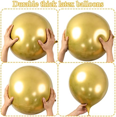 30kom Zlatni baloni 18 inča veliki zlatni metalni Hromirani baloni veliki baloni od lateksa za rođendansko vjenčanje ukrasi za tuširanje beba