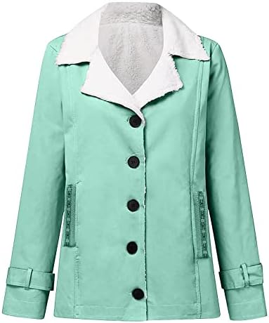 Proljetne jakne za žene Ležerne modne labave solid boju plus fleece ovratnik džepna jakna lagani kardigan kaput