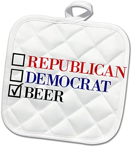 3D Rose Republikanski demokratski držač za pivo, 8 x 8
