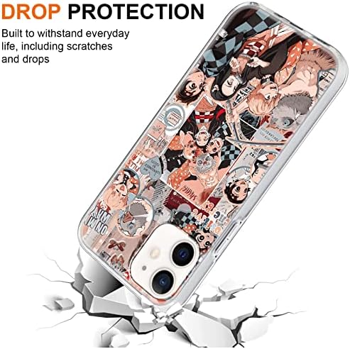 [2 paket] Japanski anime futrola za Apple iPhone 11 Clear Case 6.1 , cool manga slatka dizajna uzorka, futrole za crtane crtane za