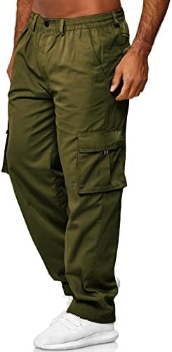 Thwei Muške teretne hlače Ležerne prilike Pamuk Jogger Multi džepovi na otvorenom planinarski radovi Duksevi