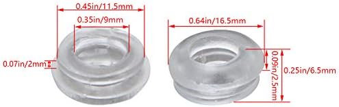 Bettomshin gumeni Uvodnik 50kom 9mm Unutrašnji prečnik armatura otporna na ulje gumeni uvodnici za ožičenje kabl transparentan