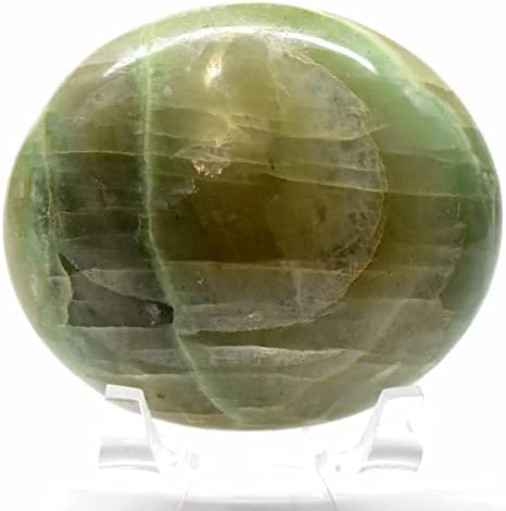 61mm zeleni Garnierite Šljunčani prirodni nikl rude kristalni palmin kamen fluorescentni pod UV mineralno polirani dragi kamen-Madagaskar