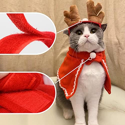 Cat Dog Božićna odijela Kostim: CAT Božićna odjeća, Božićne kostim za mačjeg puppe, džemper za mačke Božićne ukrase Odeća za novu