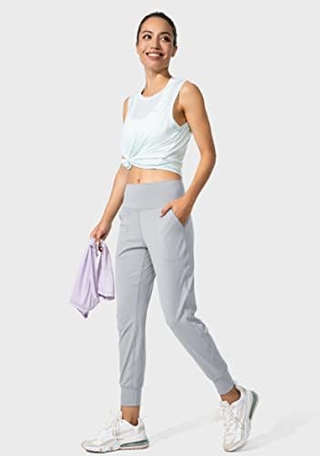 G postepeni ženski joggeri visoko stručni joga hlače sa džepovima labave gamaše za žene vježbanje, atletik, salon