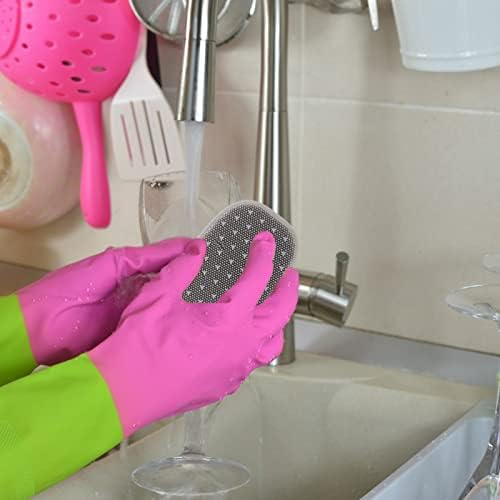 UPKOCH silikonske čistače za kuhinju, 1 kom kuhinjska četka za pranje posuđa silikonska četka za čišćenje posuđa dvostrana silikonska