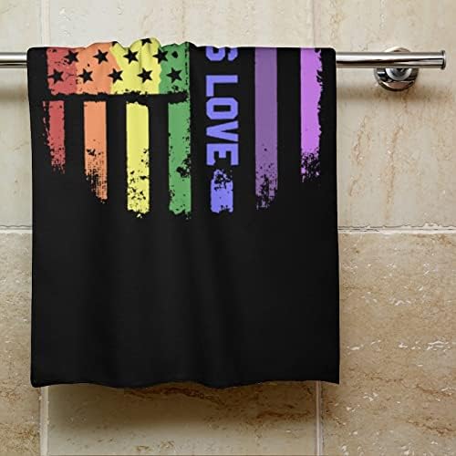 Gay ponos zastava za zastavu LGBT ručnik za pranje 28.7 x13.8 Lice od lica superfine vlakana visoko upijajući ručnici ručnici