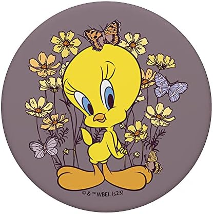 Looney Tunes Tweety & Letffies Cvjetni polje Portret Popsockets zavariv popgrip