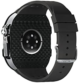 Maalya gumeni sat karbonski vlakni za za Apple Watch SE / 4/5/6/7/8 mod komplet dodataka za zamjenu fluororubber Watch bend, za iWatch