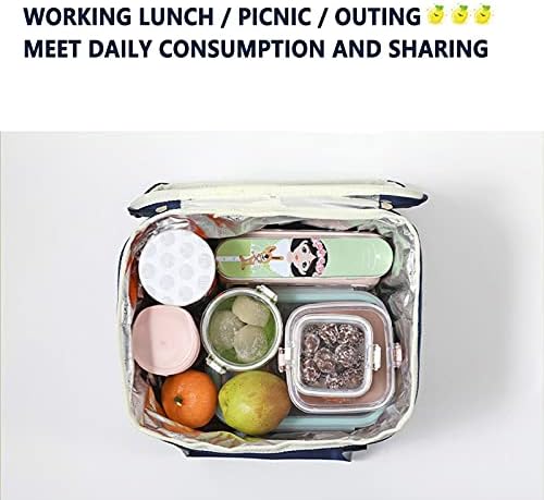 Easy Lunch Aluminijska torba Student zadebljana kutija folija izolacija ručak do Bento torba za ručak perive torbe za ručak za muškarce