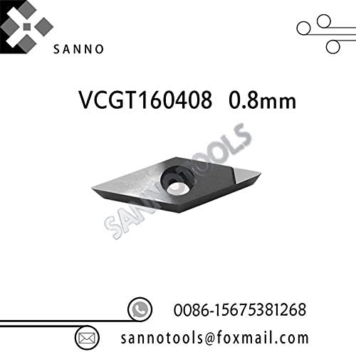 FINCOS ! Visokokvalitetni 2kom VCGT160402 / VCGT160404 / VCGT160408 PCD CNC karbidni umetci za okretanje - : VCGT160408)