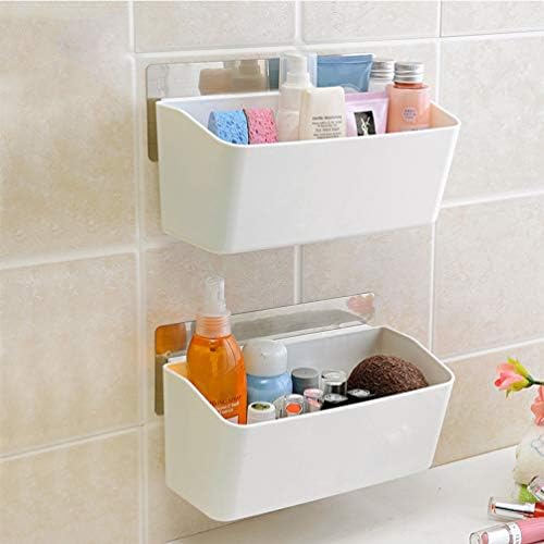 Yardwe Wall Mount Organizator četkica za zube za zube Samoljepljivi tuš kadu kupaonica tuš polica Pleastan SOAP SHAMMOO držač za pohranu