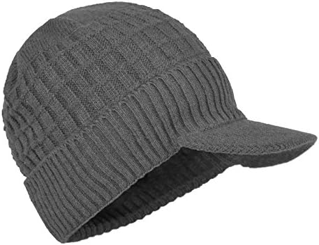 Janey& Rubbins sportski zimski vanjski pleteni vizir šešir Billed kapu sa obodom toplo runo obložen za muškarce i žene