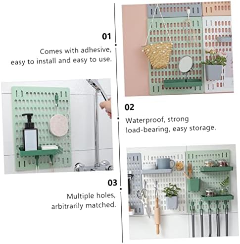 Doitool 1 kom metalna zidna polica metalne police za odlaganje makrame polica zidna viseća Pegboard Kit Pegboard za kuhinjske fioke