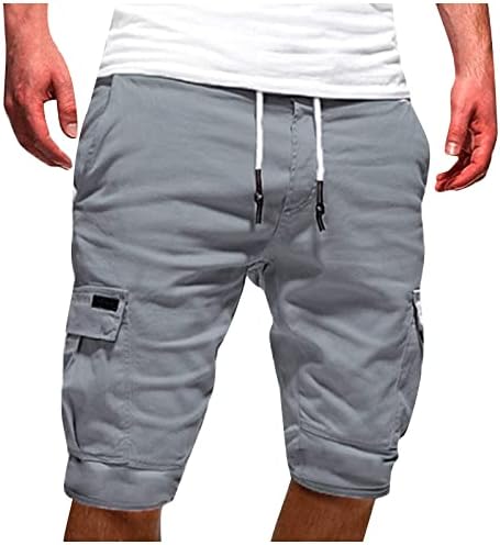 Muške kratke hlače Atletik 3x na otvorenom patchwork džepovi kombinezoni Sportske alatne kratke hlače Muški elastični struk