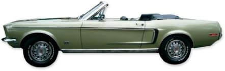 Mustang 1968 GT Reflektivni deceli i C Stripes Kit - Reflektirala crna