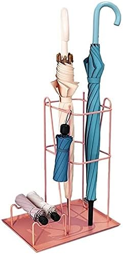 Šalbe za kišobran u zatvorenom kišobranskom štandu Zatvoreni držač za kućni ured za ulaz za skladištenje Spremnik bez stožerskog krovnog stalak multifunkcionalni i praktični metalni kišobran štand Kišobran štandovima