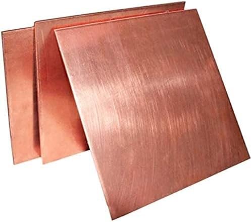 NIANXINN bakar list ljubičasta bakrena ploča 6 različitih veličina za,zanati, DIY, ručno izrađeni materijal Mesingani listovi
