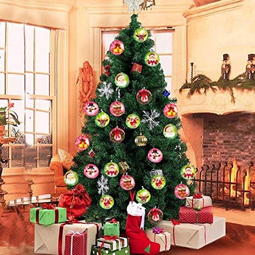 128 buyloii Božić Pit Bul Terijer Ornament Holiday Božić Ornament Holiday I Home Decor okrugli Božić Pokloni božićno drvo ukrasi ideje 2019