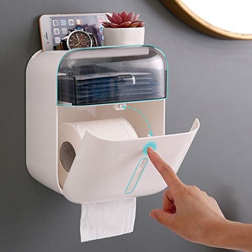 Shigpt zidni montirani plastični koluti za tkivo toaletni papir Držač za polica za pošiljki zidni papir