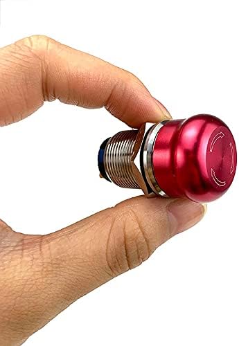 19mm metal gumb prekidač prekidača za zaustavljanje u slučaju nužde RESET RESET kratki stil Vodootporni automatski momentalni lift | prekidači | -