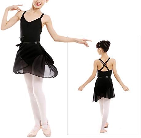 Awocan 3pc Girls & Women Chiffon Ballet Wrap suknje Ples sheer suknja