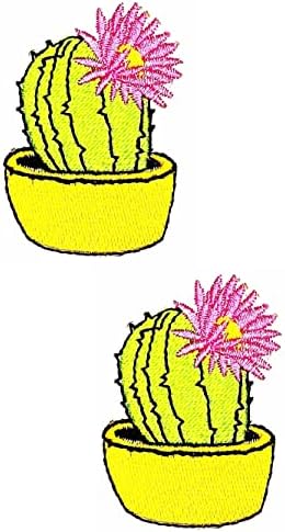 Kleenplus 2kom. Cactus Flower Plant vezeno gvožđe na prišiti flaster za Kostimiranu odeću farmerke jakne šeširi ruksaci majice modni