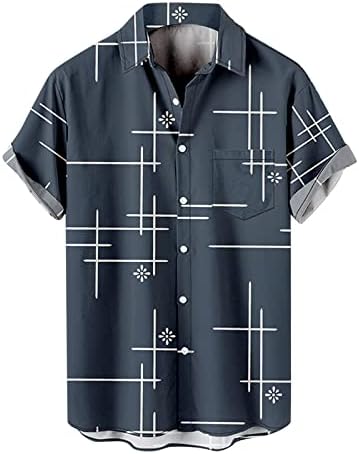 Ljetne košulje za muškarce Muška Moda i slobodno vrijeme 3d Digitalna štampa kopča sa reverom kratki rukavi košulja muški bodi