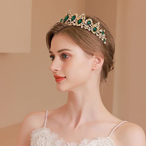 Kamirola-Crystal Queen Tiara Rođendanska Kruna Rhinestones Pageant Quinceanera Crown Prom Princeza Tiara Crown Svadbena Vjenčana Kruna