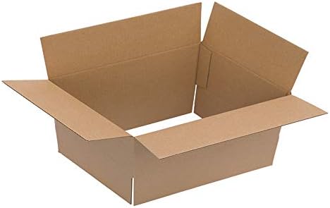 100 paketa za otpremu, kutije od valovitog papira, mala valovita kartonska kutija za selidbu, pakovanje i čuvanje, 6x4x2 (15, 2x10, 2x5, 1cm) žuta