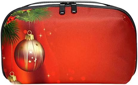 Vodootporne kozmetičke torbe, Crvene Božićne Krekerske putne kozmetičke torbe, multifunkcionalne prenosive torbe za šminkanje, kozmetička