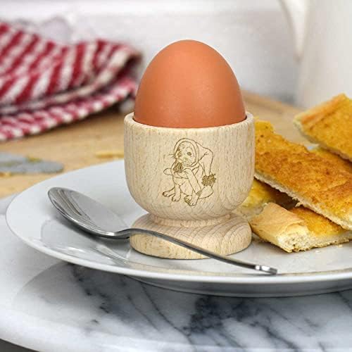 Azeeda' pas nosi šešir & šal ' drvena čaša za jaja