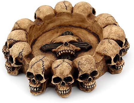 Pepeljare ljudske lubanje pepeljara za pušenje za pušače uredski bar Cool Ashtrays Dekoracija Halloween Decor