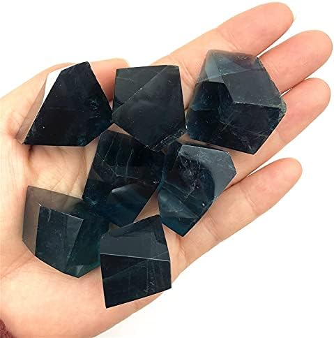 Shitou2231 1pc Natural Blue Fluorit Freeform Crystal Nepravilno kamenje Polirano izrada liječenja kristala Prirodno kamenje i minerali