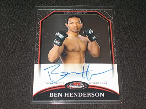 Ben Henderson UFC 2011 TOPPS certificirana ruka potpisana autentična kartica - autogramirane UFC kartice